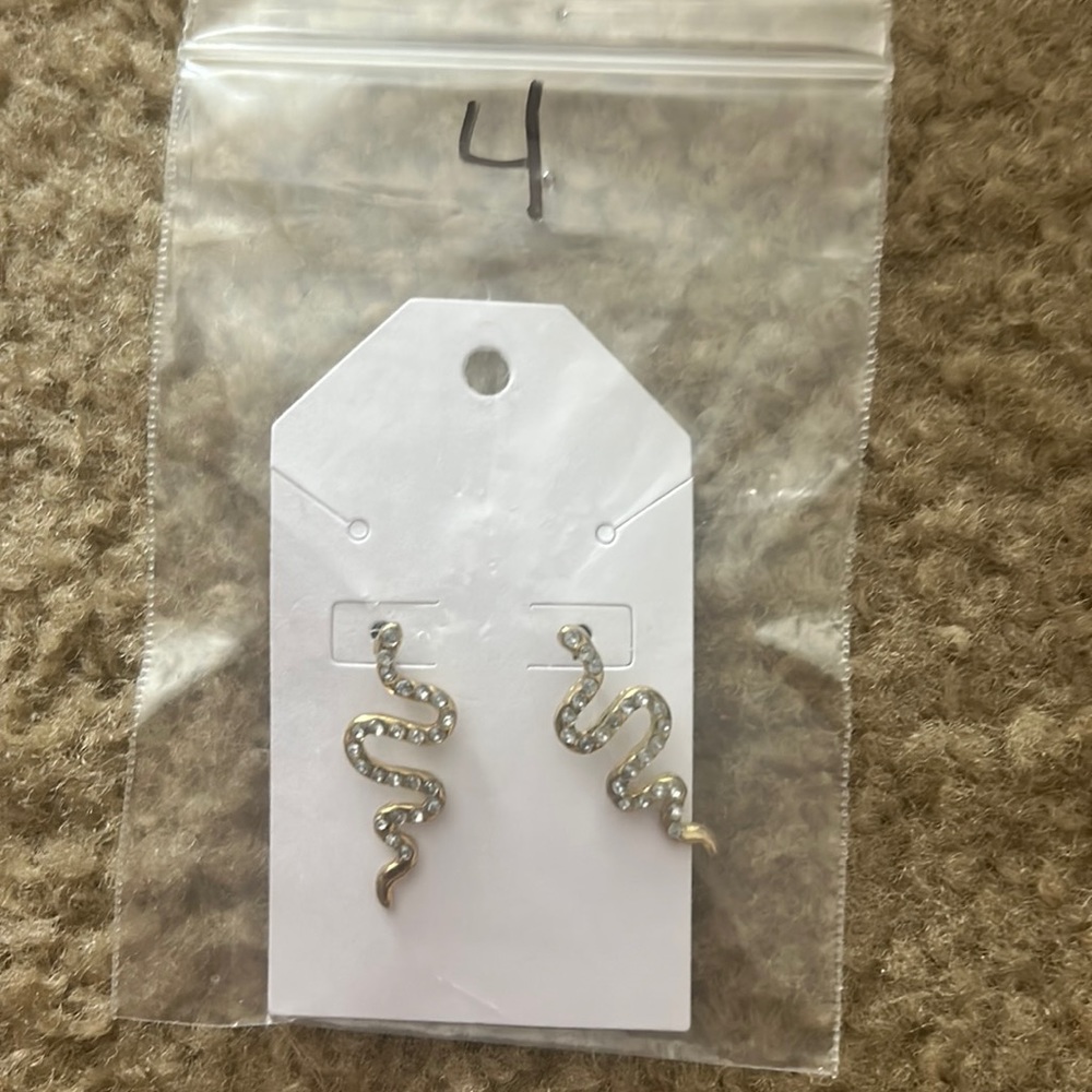 Cute snake earrings